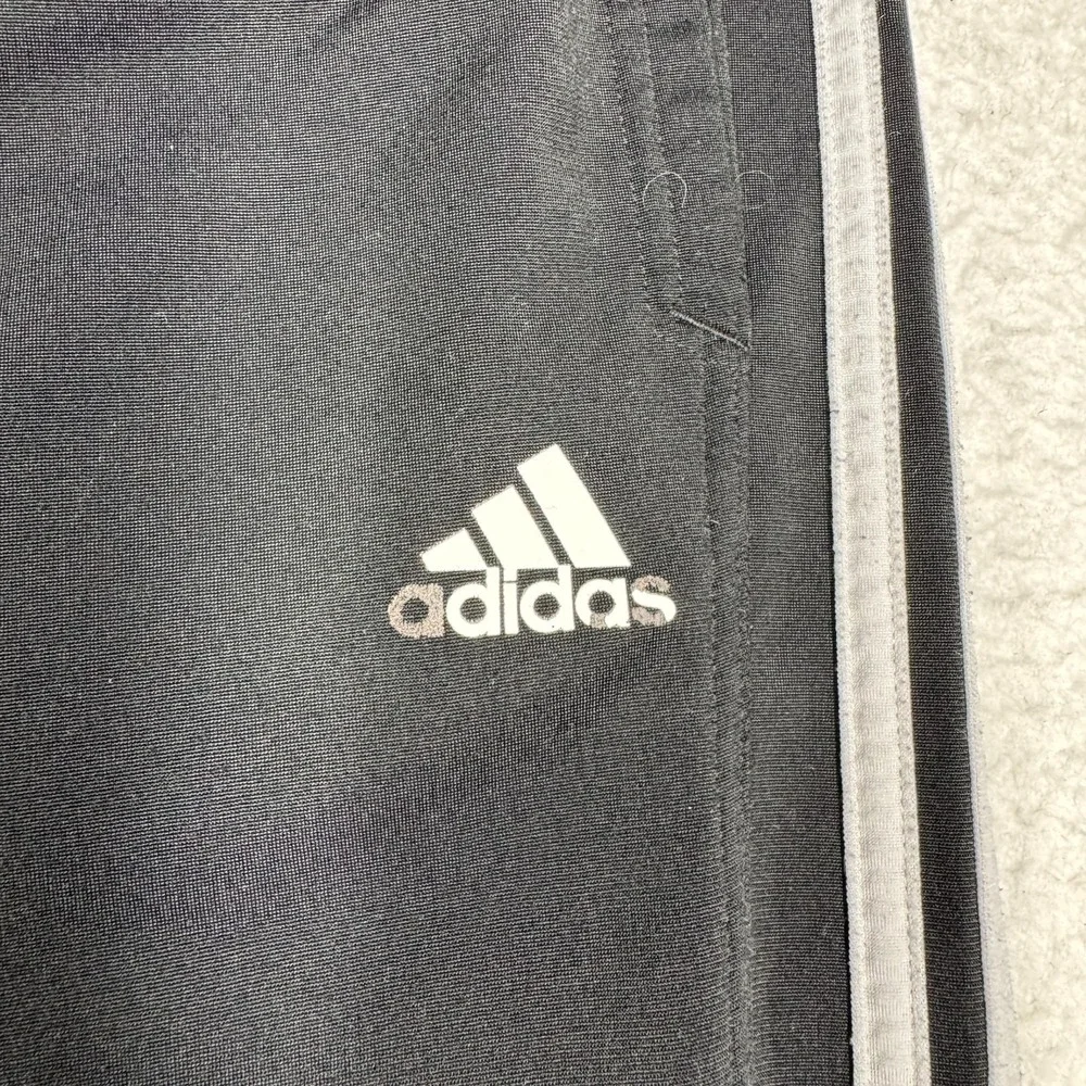 Adidas Prime Green Athletic Striped Track Pants Black Men's Size Medium